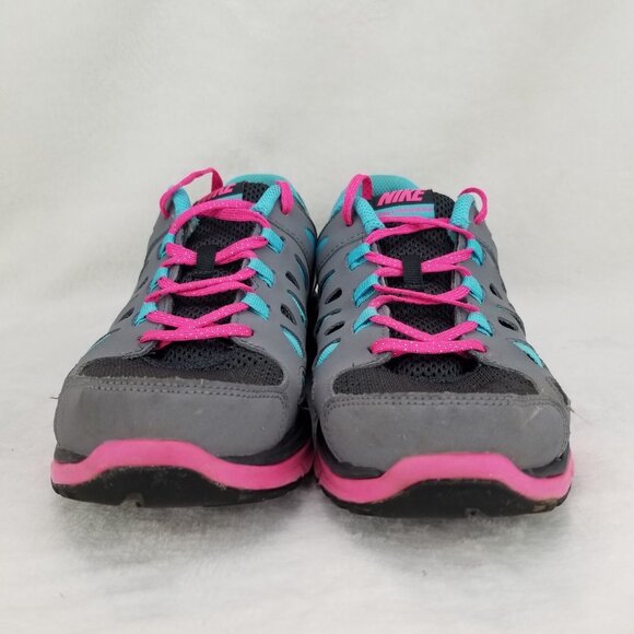 ✅Nike Dual Fusion Run 2 Athletic Running Shoes Girl 6Y Womens Sz 7.5 Gray Pink - Picture 6 of 11